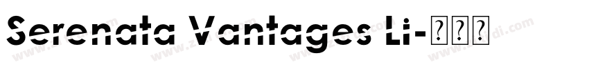 Serenata Vantages Li字体转换